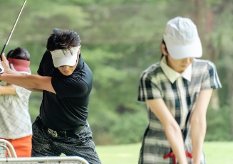 練習場での長時間練習